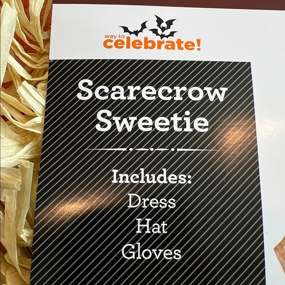 Scarecrow sweetie costume girls small 6/6X